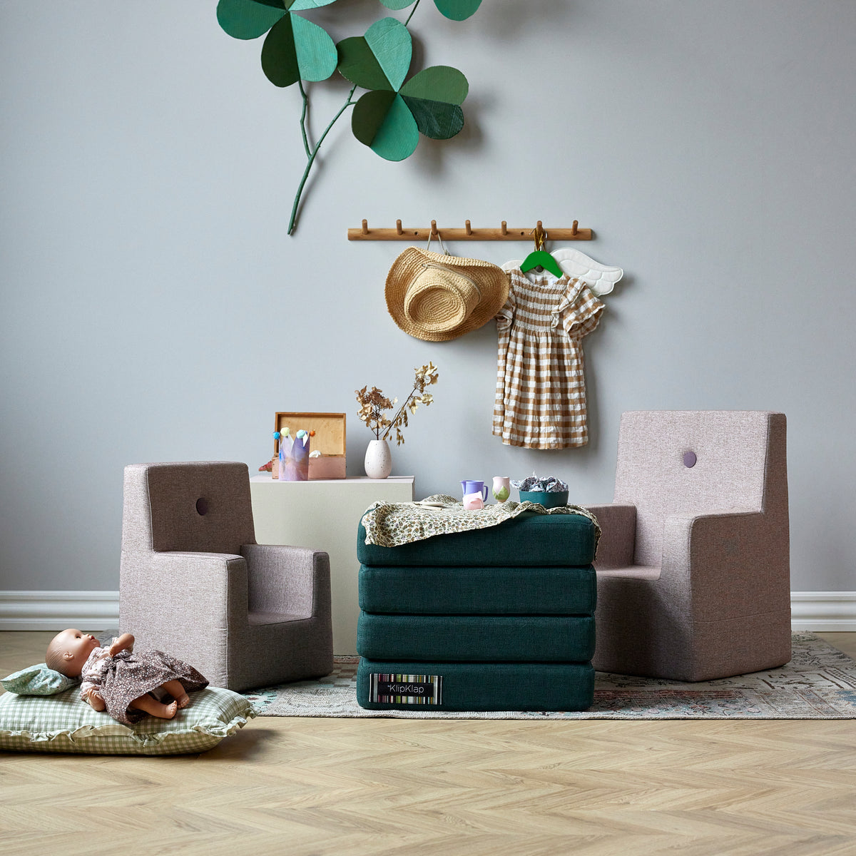 by KlipKlap Lasten tuoli Soft Rose