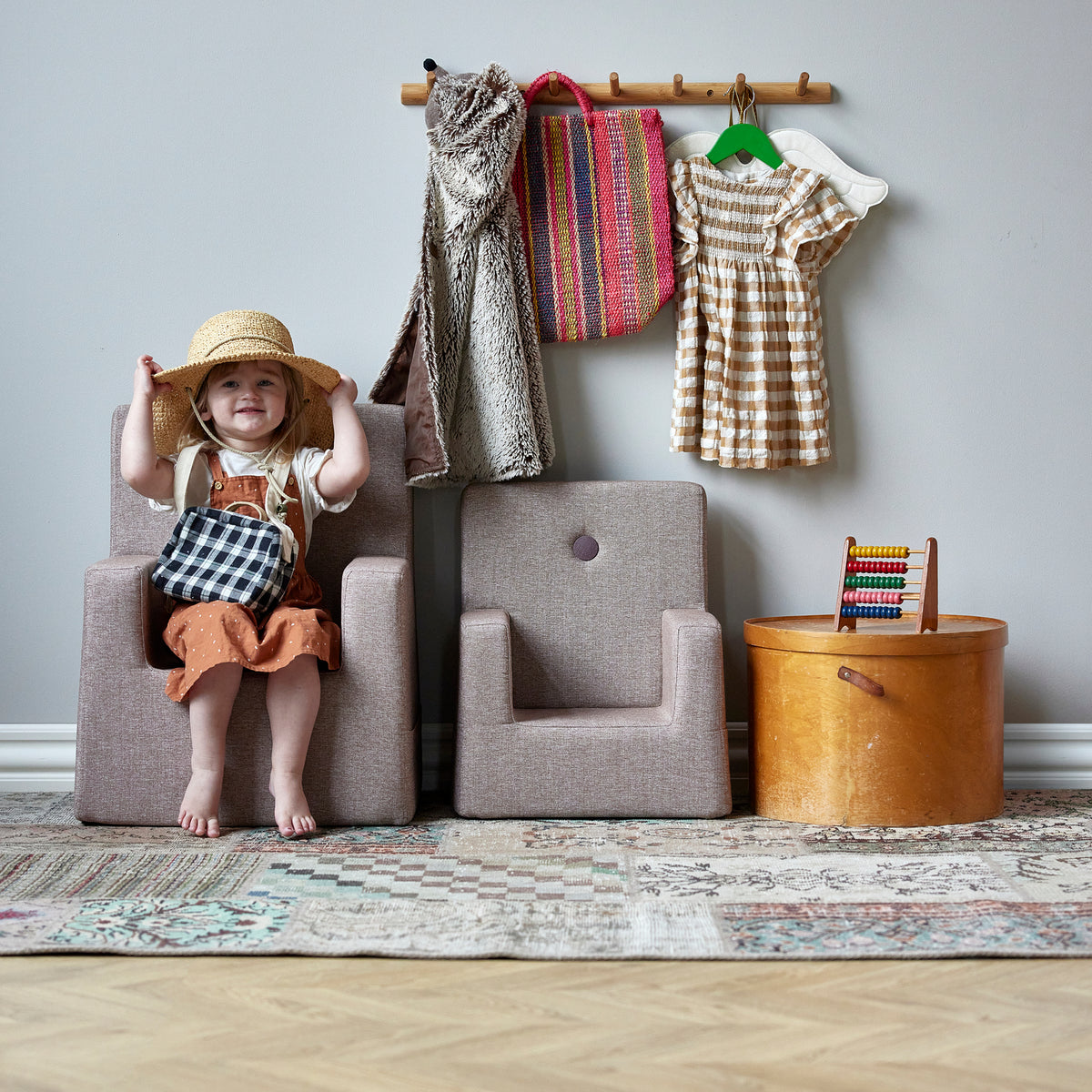 by KlipKlap Kids-tuoli XL Soft Rose