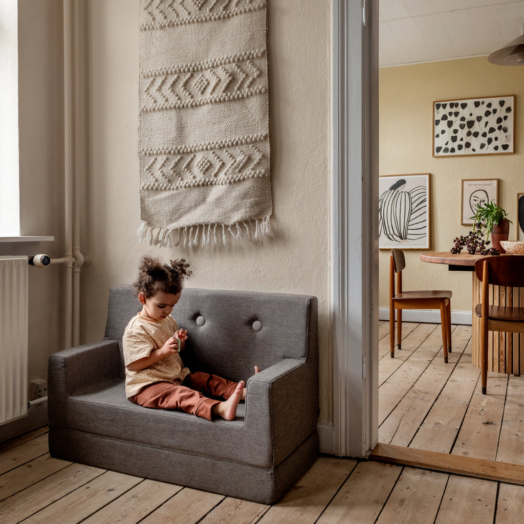by KlipKlap Kids Sofa Brown