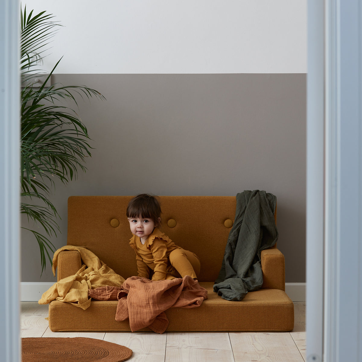 av KlipKlap Kids Sofa Sennep