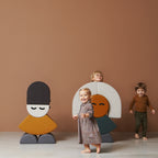by KlipKlap Mrs. Circle Face Mustard Brown