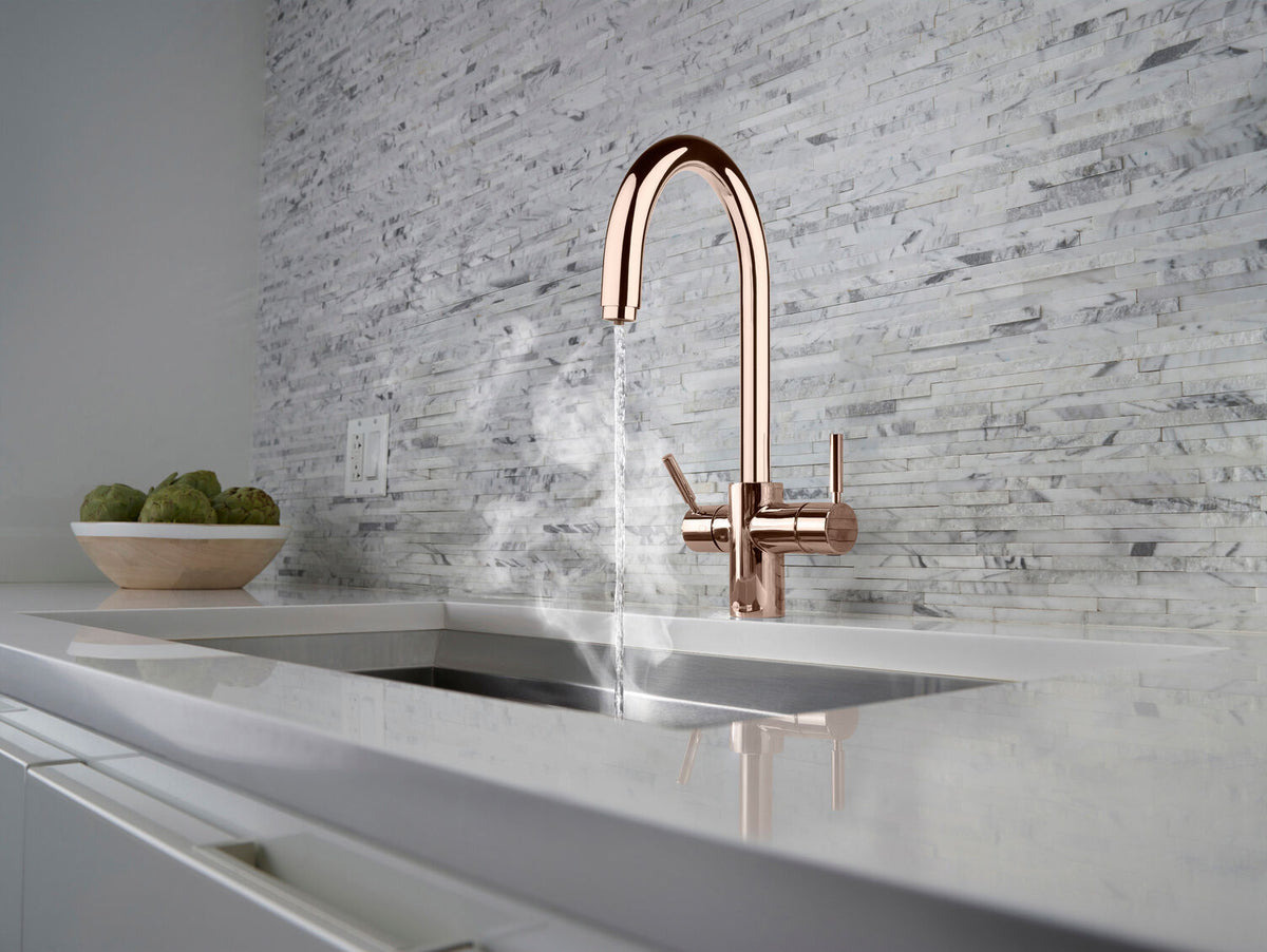 Insinkerator 3N1 Tap - J Shape Tap Rose Gold