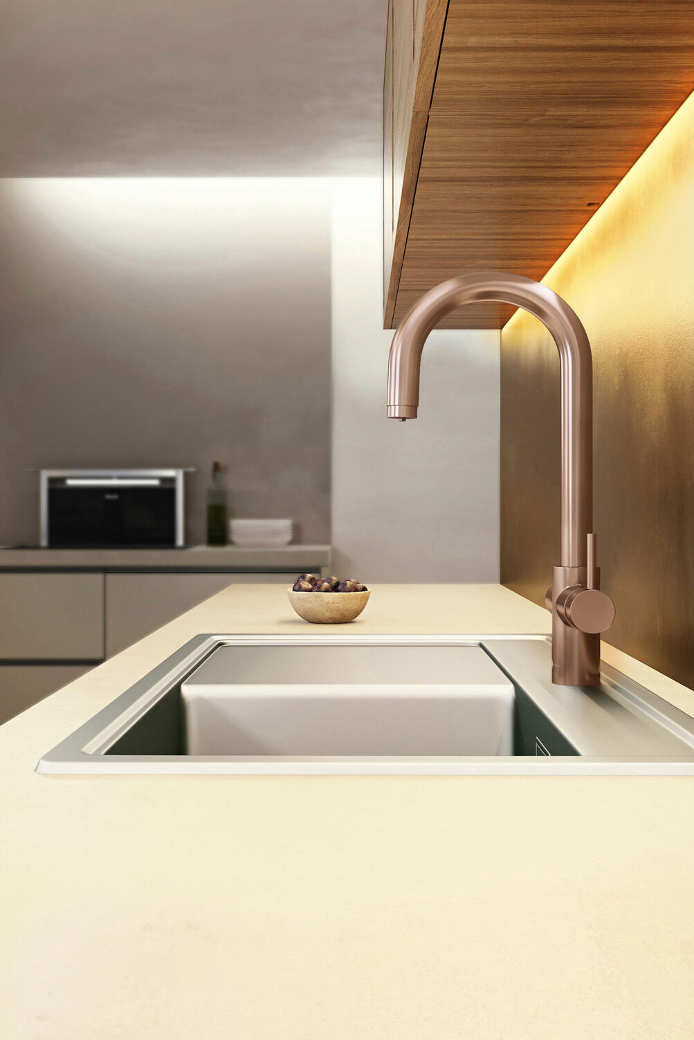 Insinkerator 3N1 Tap - J Shape Tap Rose Gold