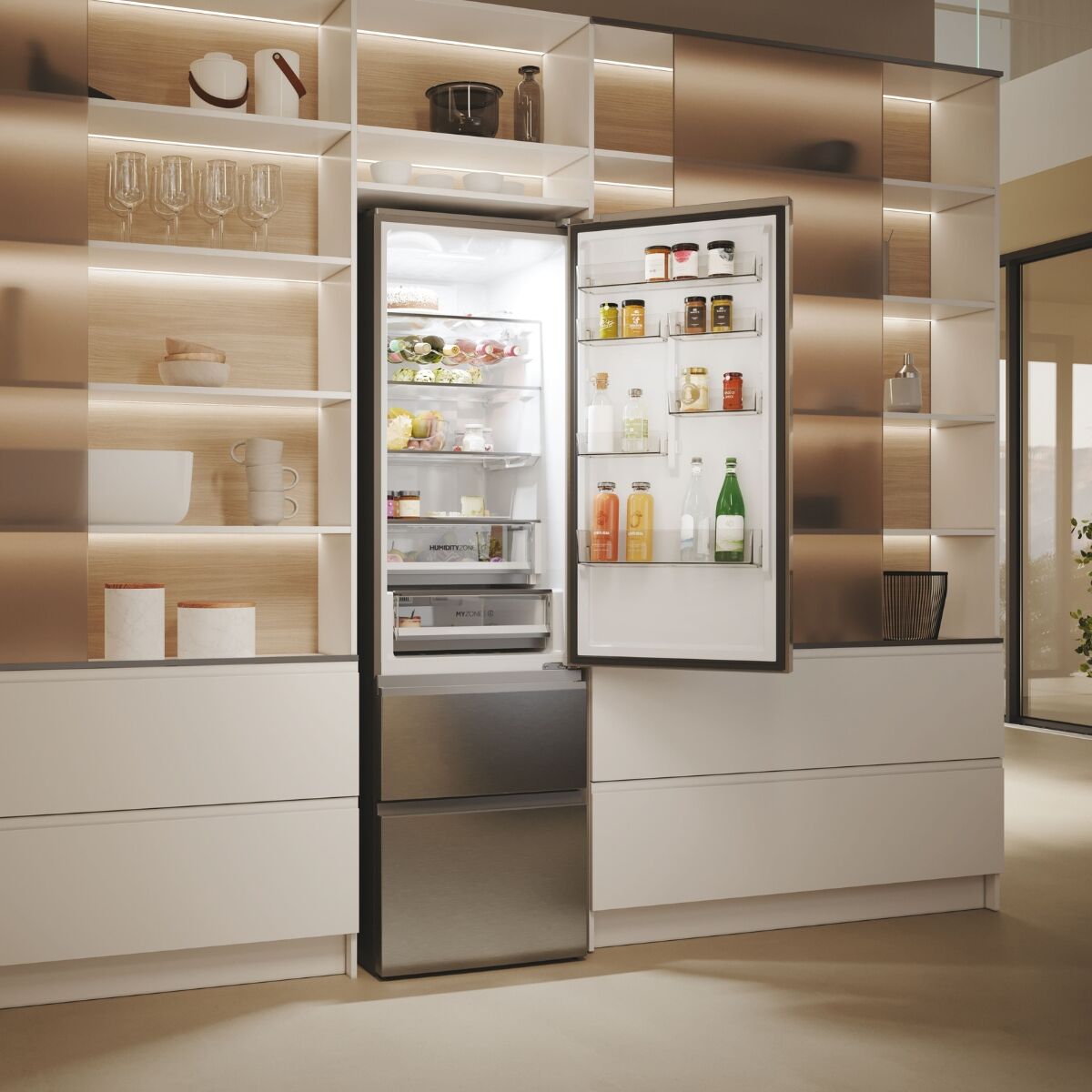 Haier HTW5620DNMG Kyl-frys Rostfritt stål