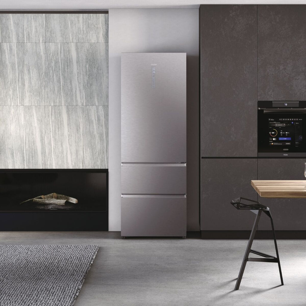 Haier HTW7720DNMP Køle-fryseskab Rustfrit stål