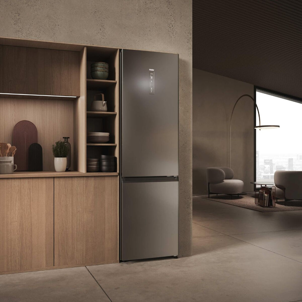 Haier HDPW3620DNPK Kjøleskap-fryser Rustfritt stål
