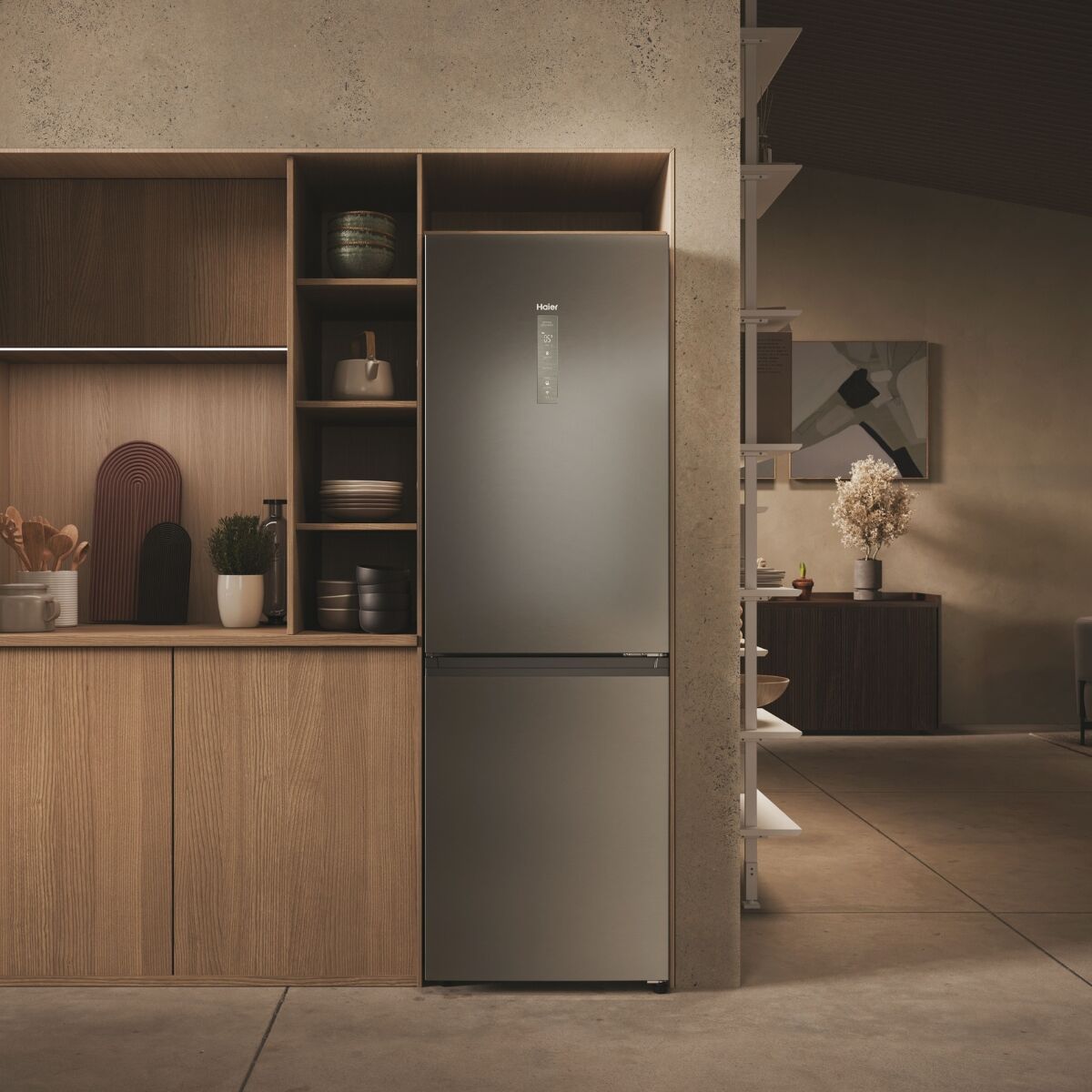 Haier HDPW3618DNPK Kyl-frys Rostfritt stål