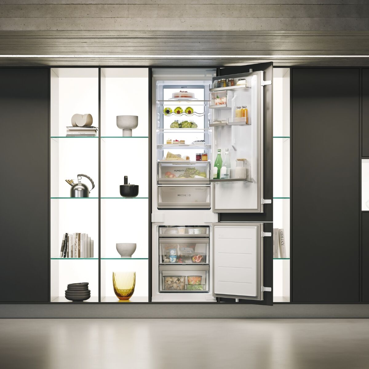 Haier HBW7519C kyl-frys integrerad