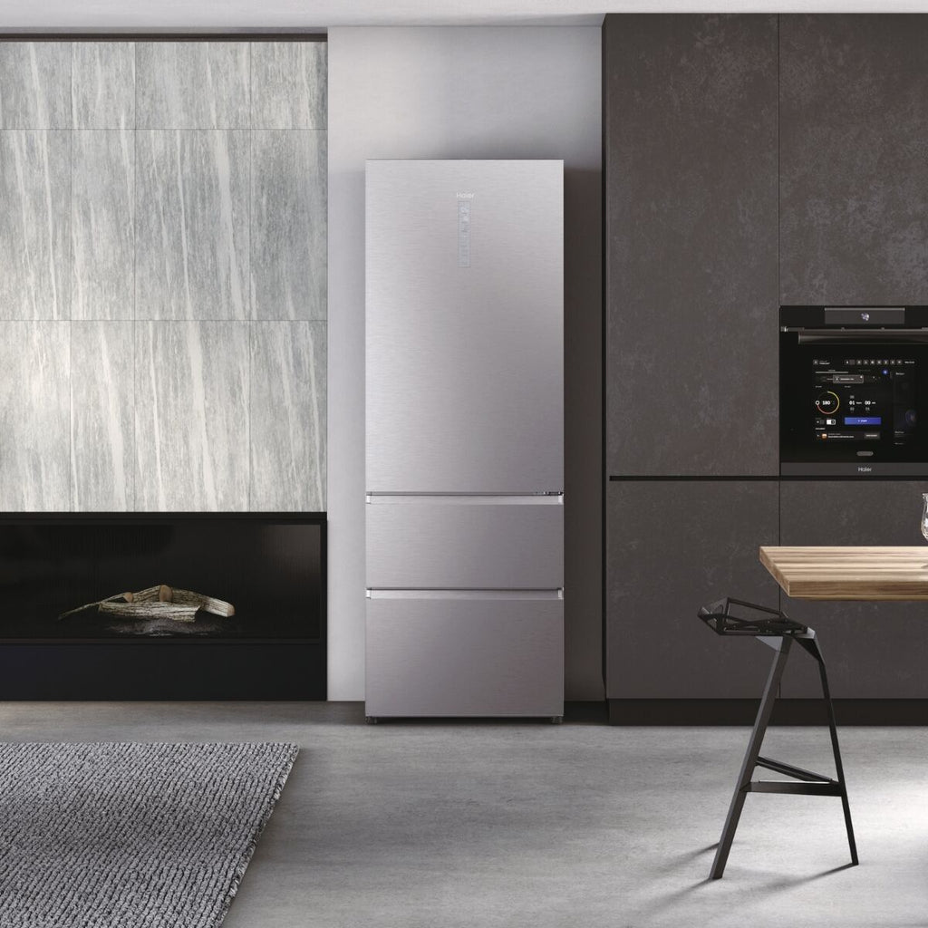 Haier HTW7720BNMM Kyl-frys Rostfritt stål