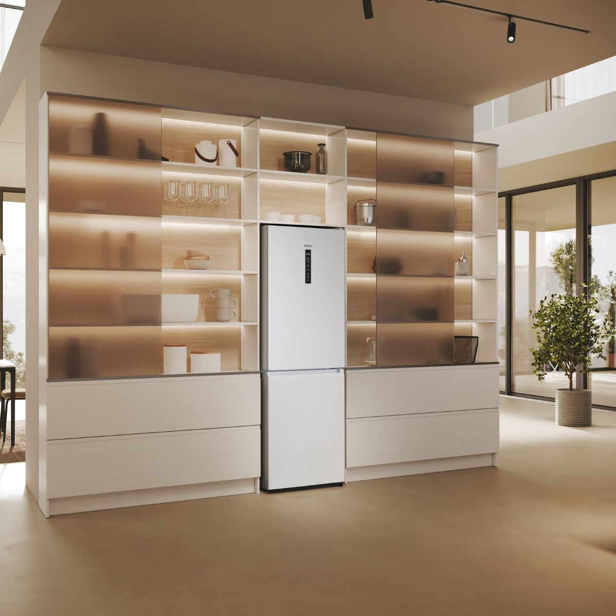 Haier EHD3PWDNPW186 Kyl-frys Vit