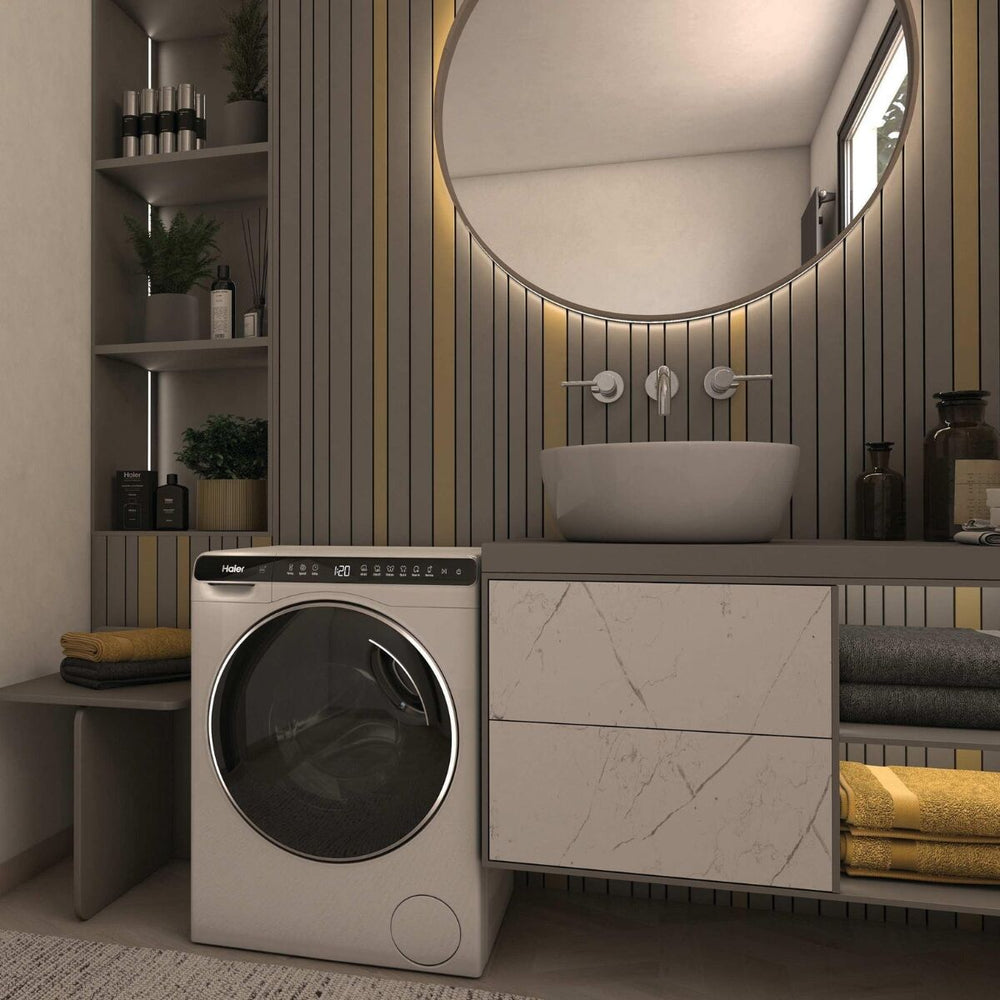 Haier HW50-BP12307U1-S Tvättmaskin Vit