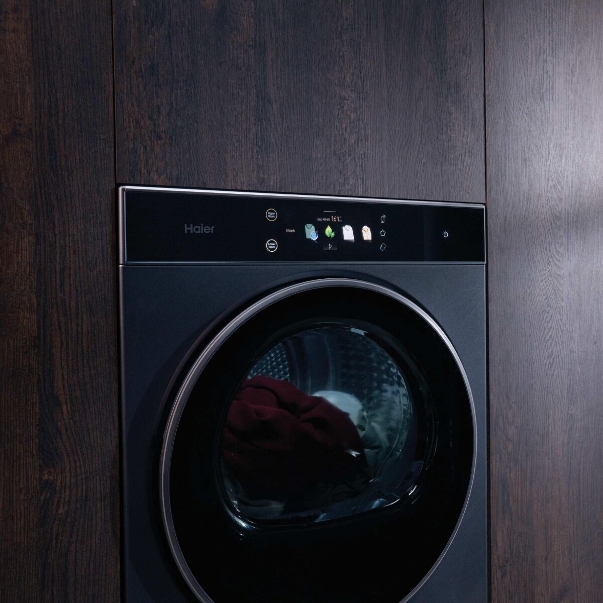 Haier CLC108-GNU1-S pesu- ja kuivauskone musta