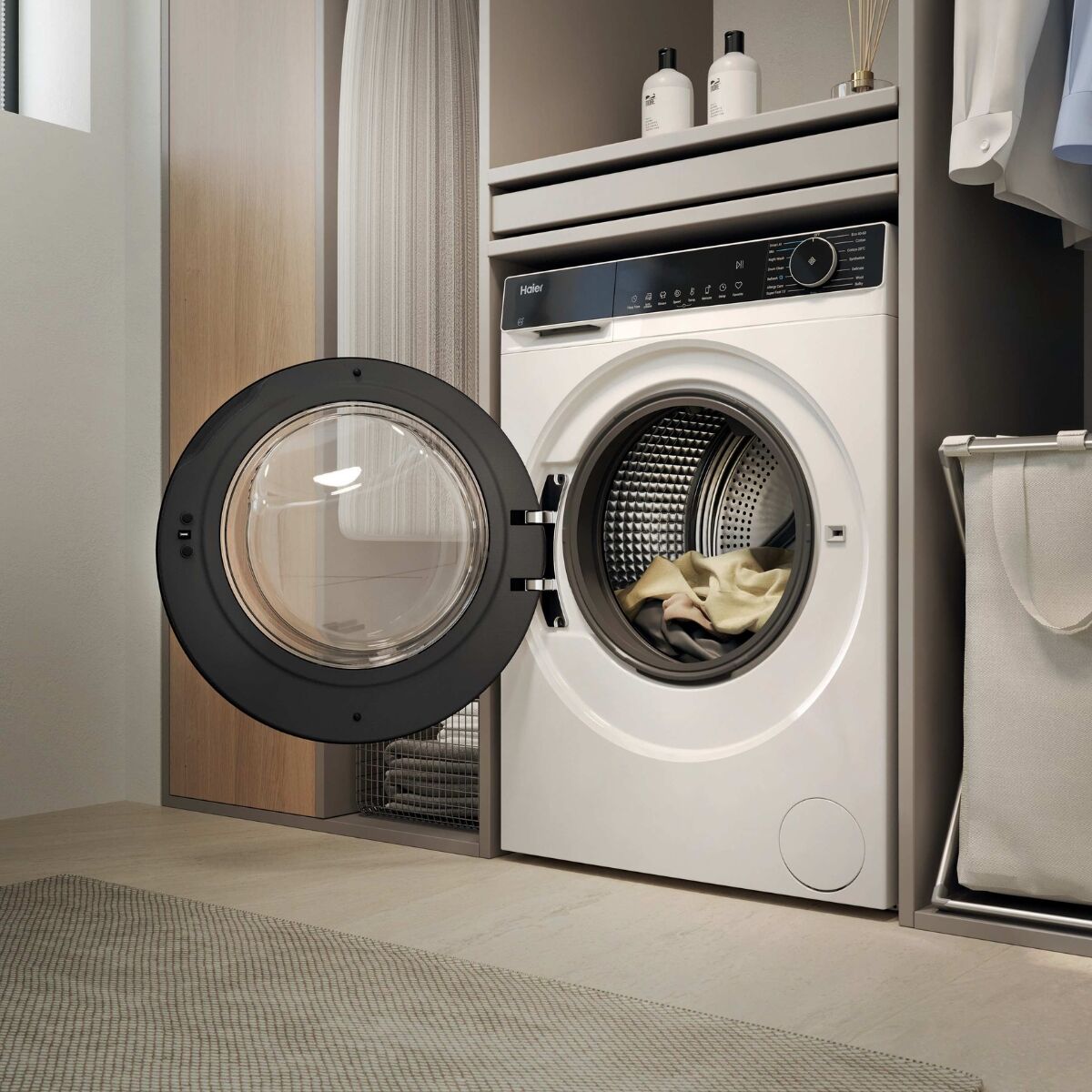 Haier HW80-BP14357TU-S Tvättmaskin Vit