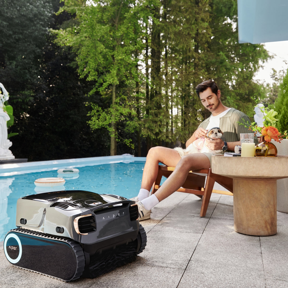 Aiper Scuba X1 Pro MAX trådløs bassengrenser Svart