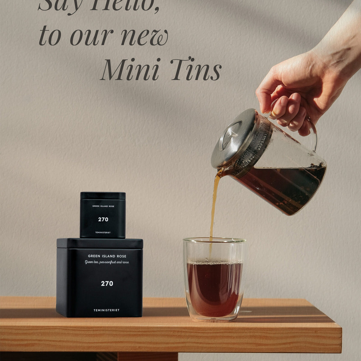 Teministeriet Signature 270 Green Island Rose Tin - Mini Tea