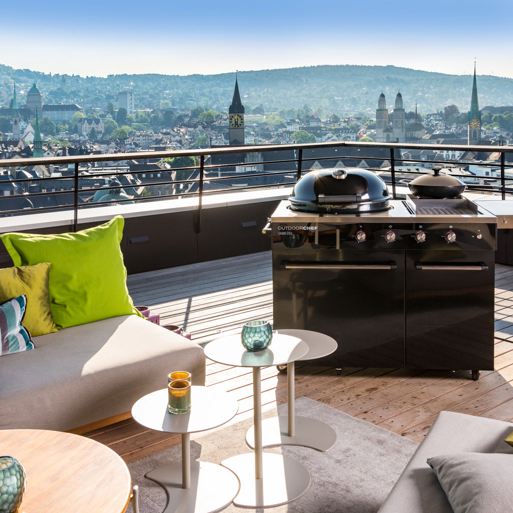 Outdoorchef Lugano 570 G Evo II 30mbar Kaasugrilli Musta
