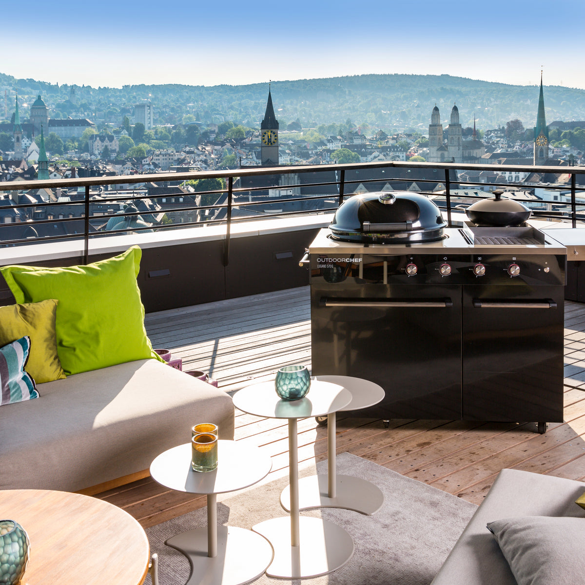Outdoorchef Lugano 570 G Evo II 30mbar Kaasugrilli Musta