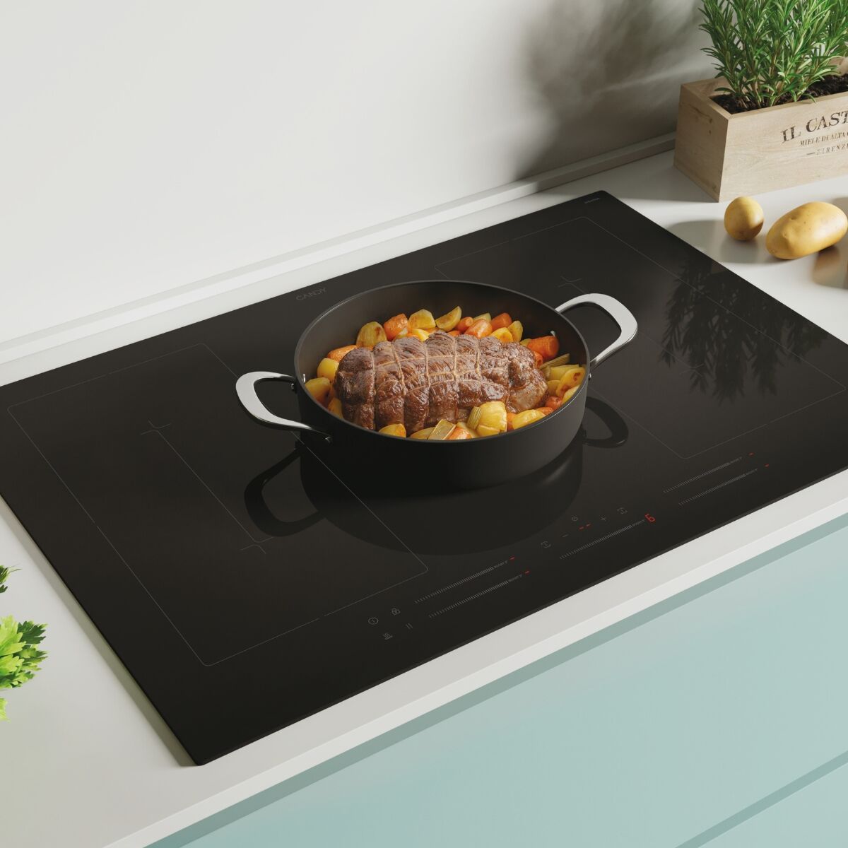 Candy CIFS85MCTT/1 Induktionshäll Svart