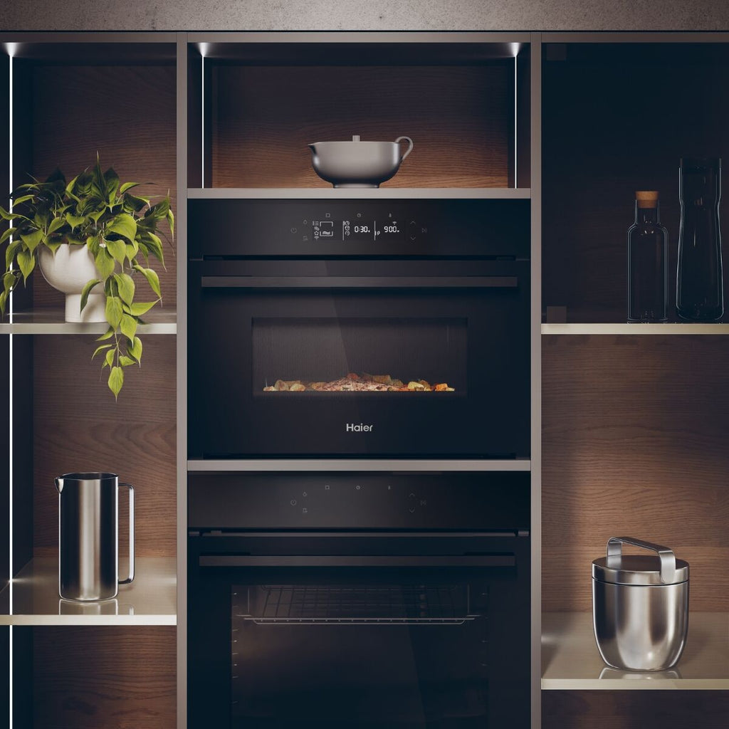 Haier H4 MWID49G6NQB Kombiovn Sort