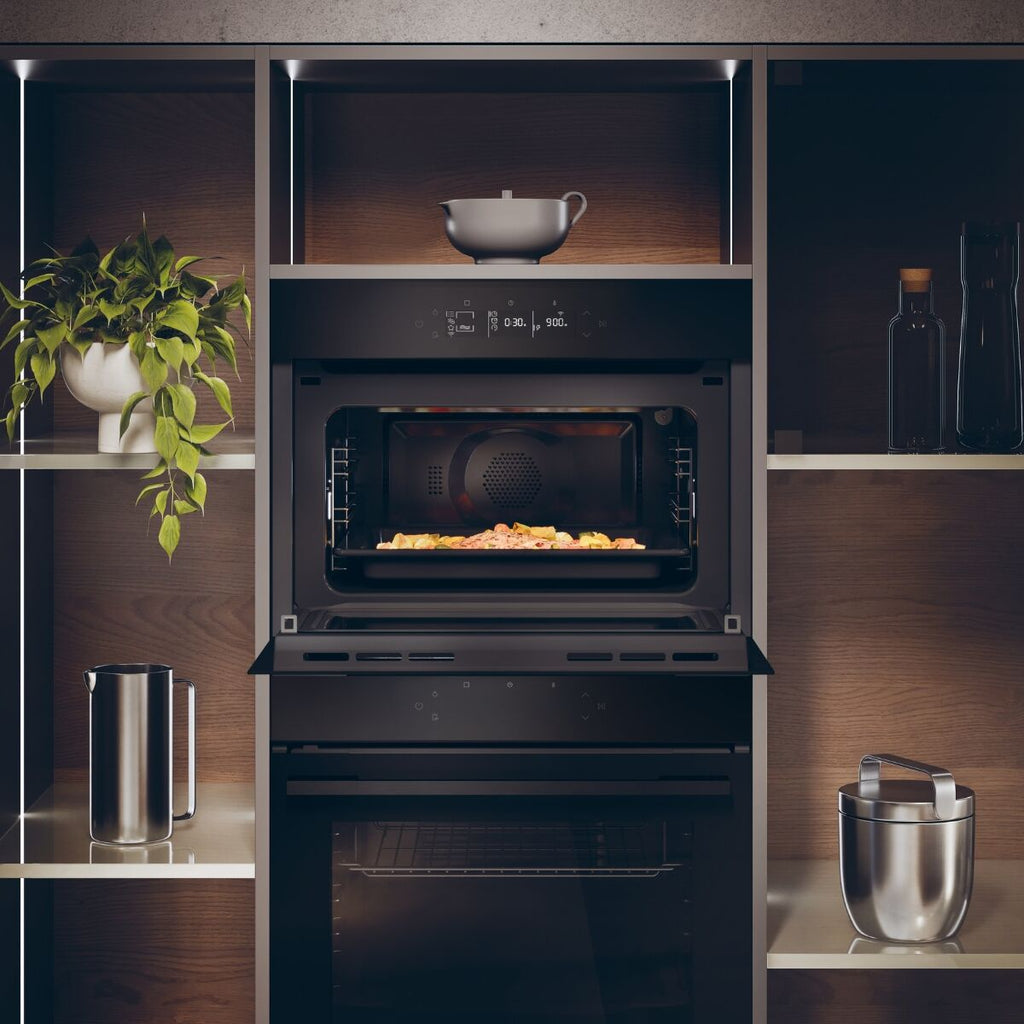 Haier H4 MWID49G6NQB Kombiovn Sort
