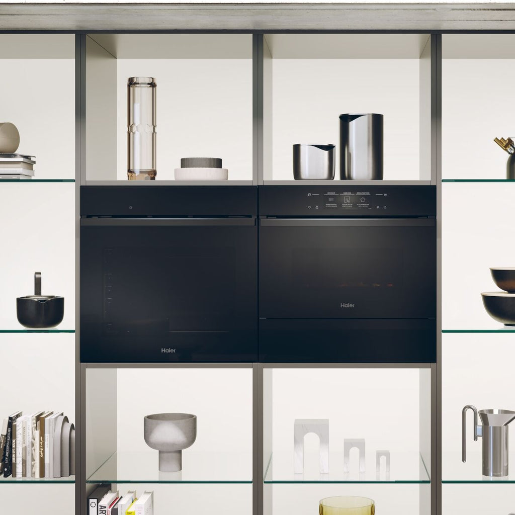 Haier H4 MWID69P6NQB yhdistelmäuuni musta