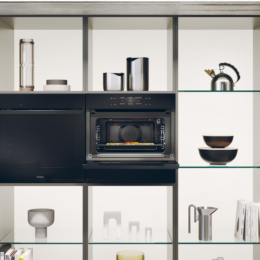 Haier H4 MWID69P6NQB yhdistelmäuuni musta