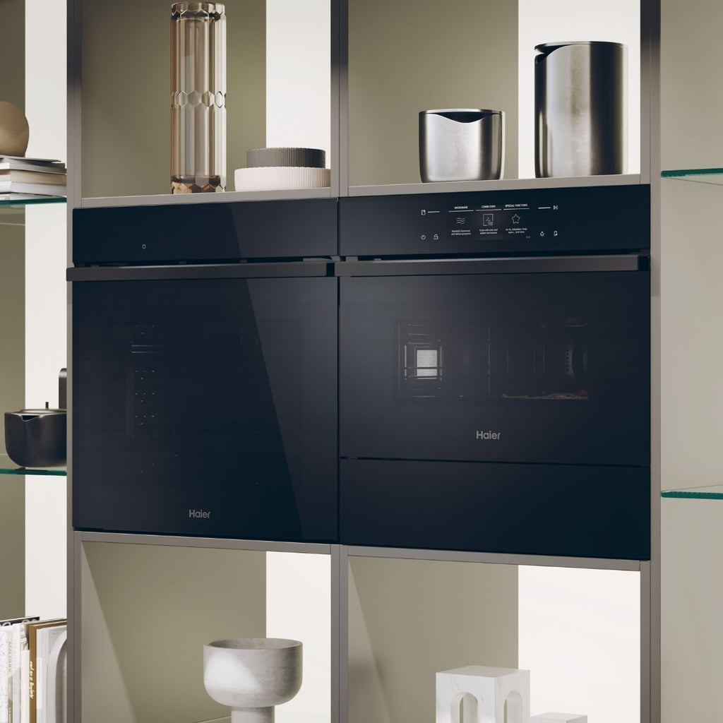 Haier H4 MWID69P6NQB yhdistelmäuuni musta