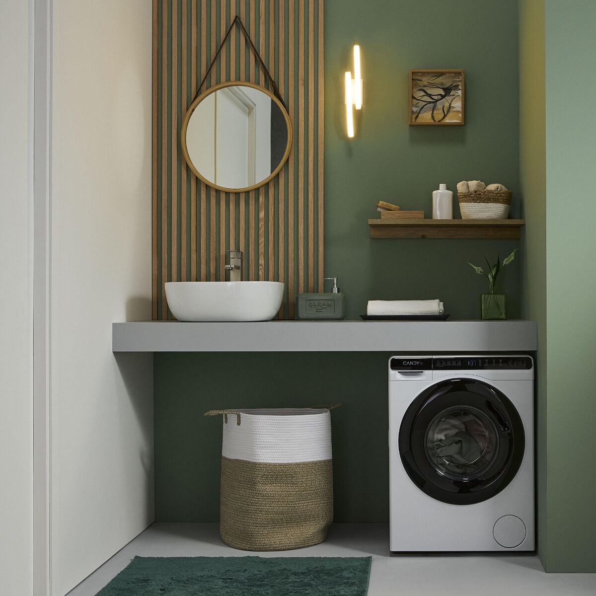 Candy CW50-BP12307U1-S Tvättmaskin Vit