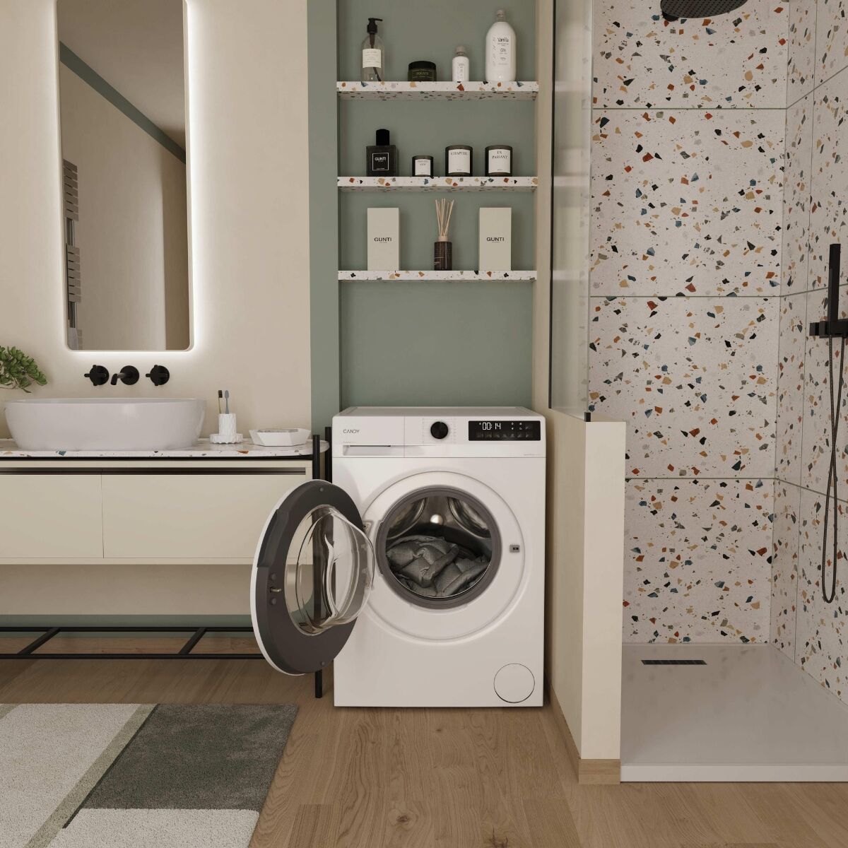 Candy GD 489-S Tvättmaskin Vit