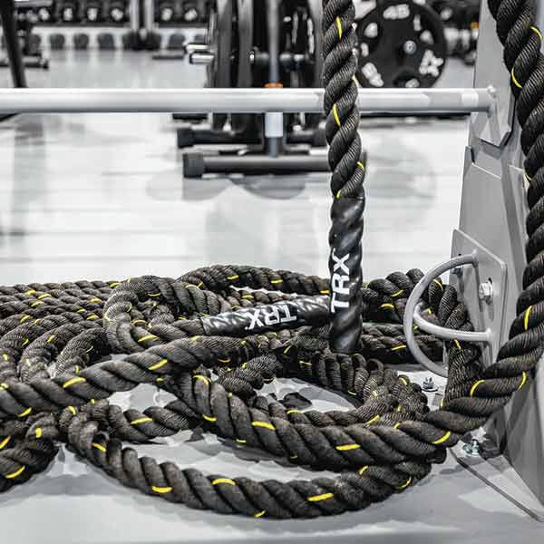 TRX kort, 8 kg Battle rope Black