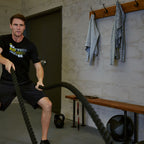 TRX short, 8 kg Battle rope Black