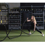 TRX short, 8 kg Battle rope Black