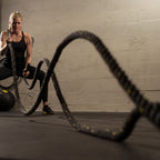 TRX short, 8 kg Battle rope Black