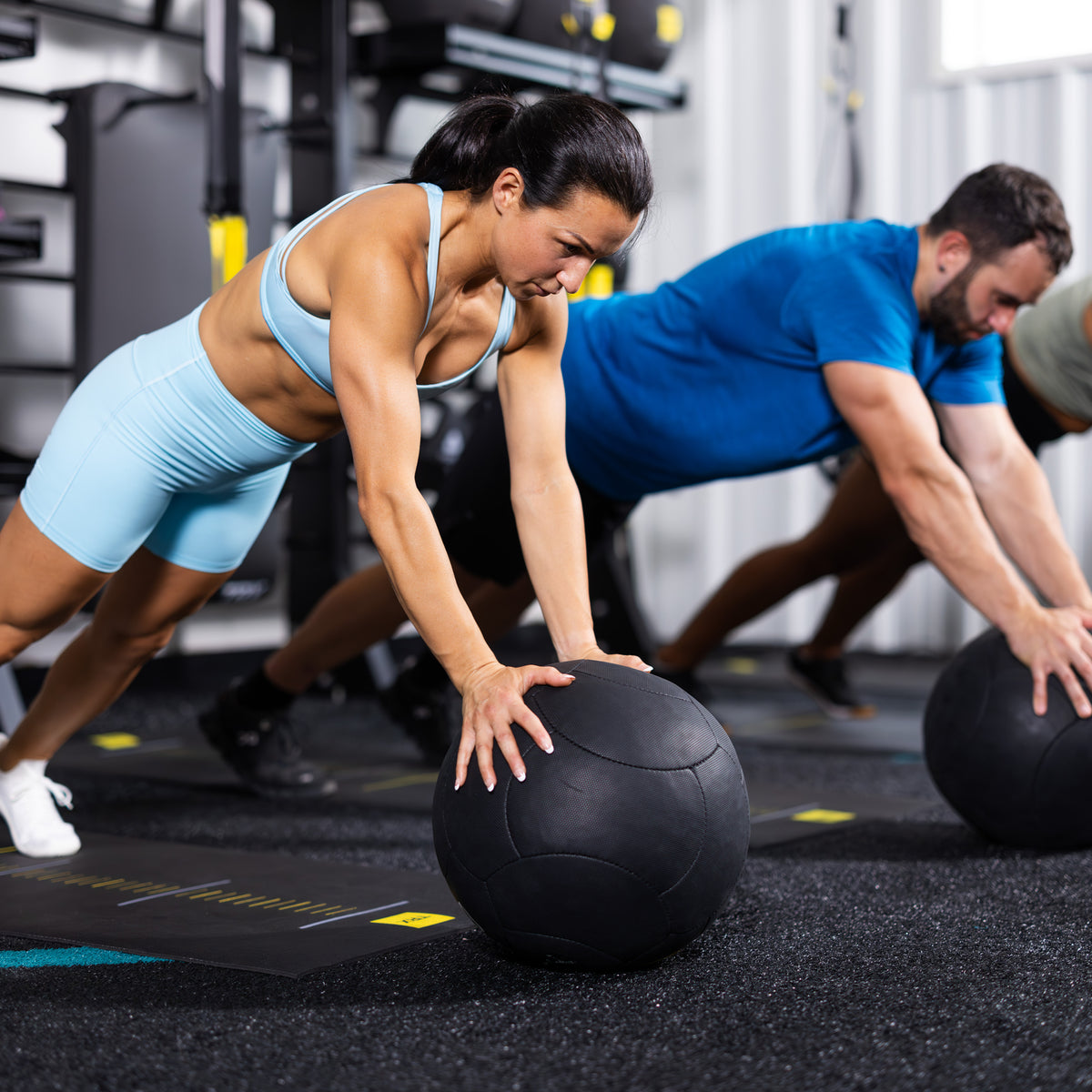 TRX HexGrip, 35 cm, 10 kg Medicine ball Black