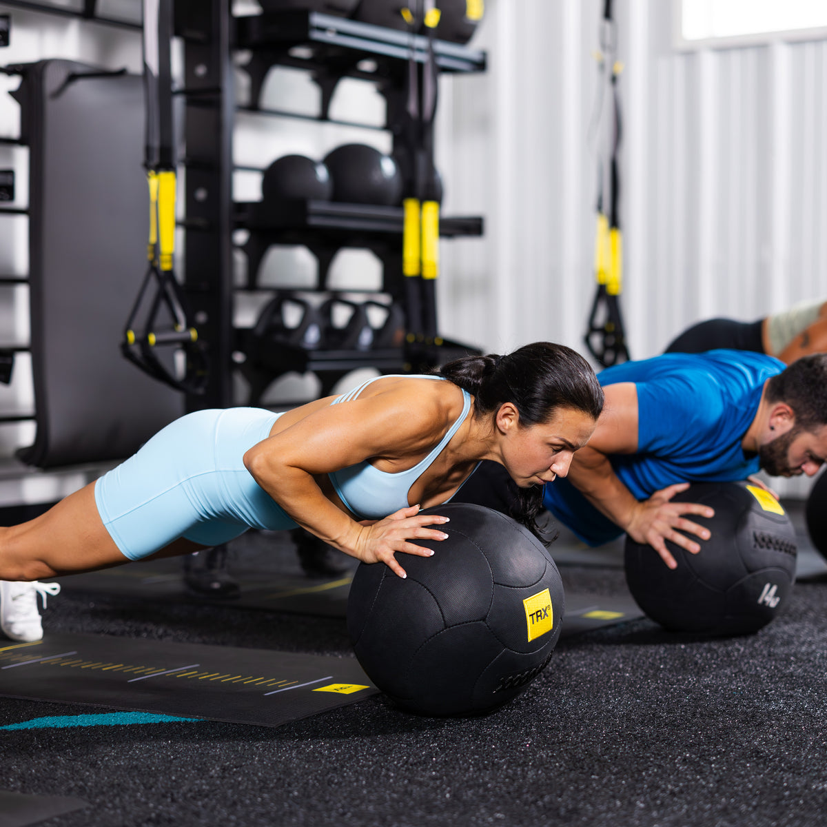 TRX HexGrip, 35 cm, 12 kg Medicine ball Black
