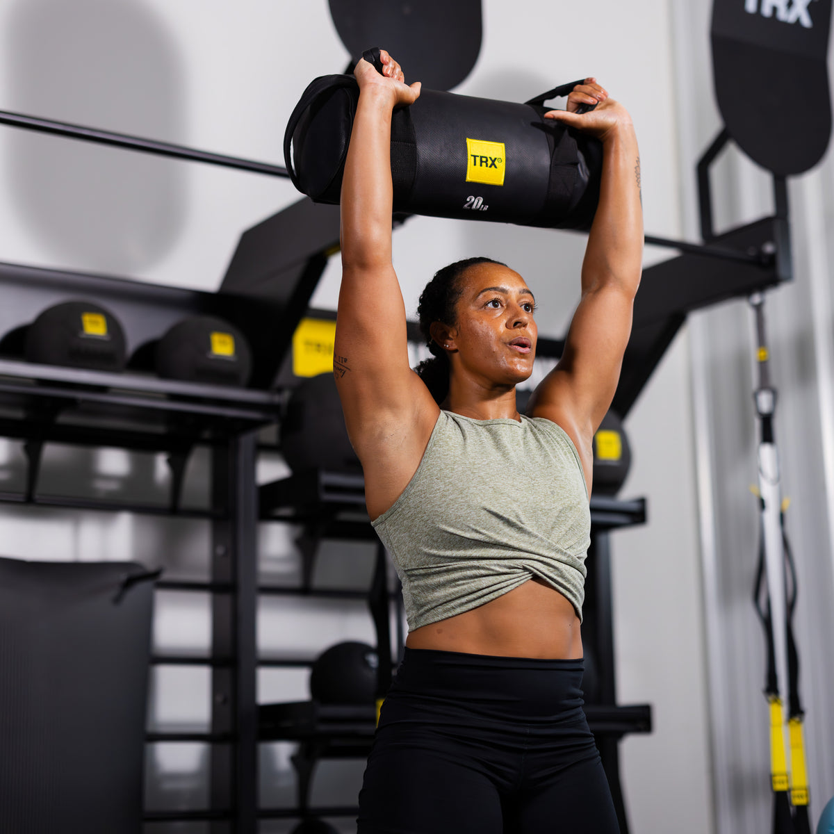 TRX HexGrip 20 kg Sandbag and Powerbag Black