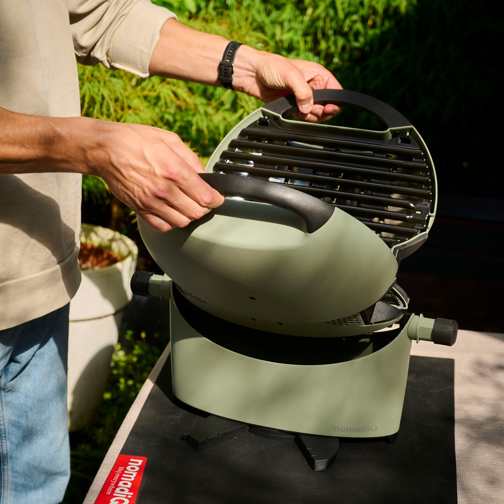 NomadiQ Transportable E-BBQ Electric BBQ Green