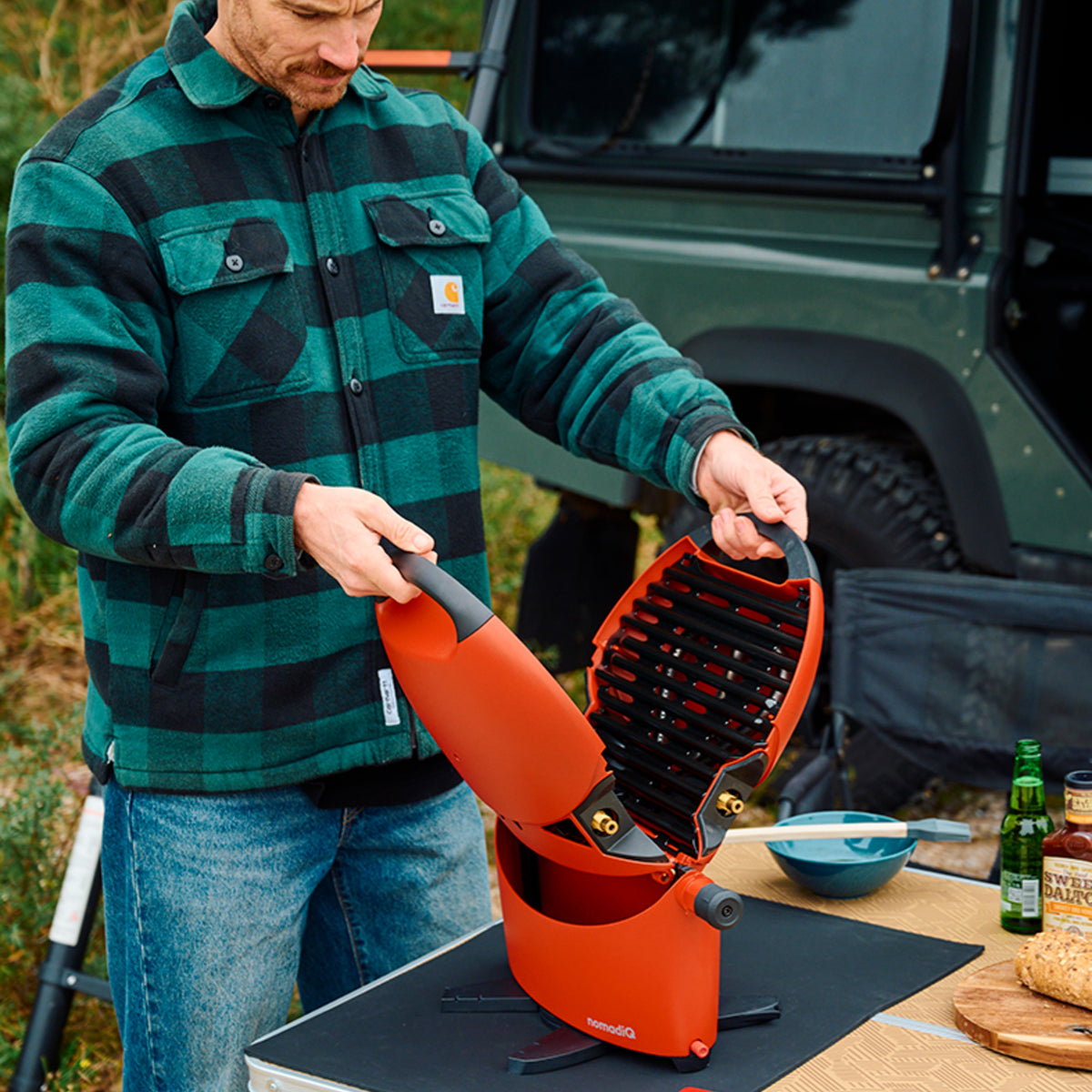 NomadiQ Portabel Gasolgrill 3.0 Terra Röd