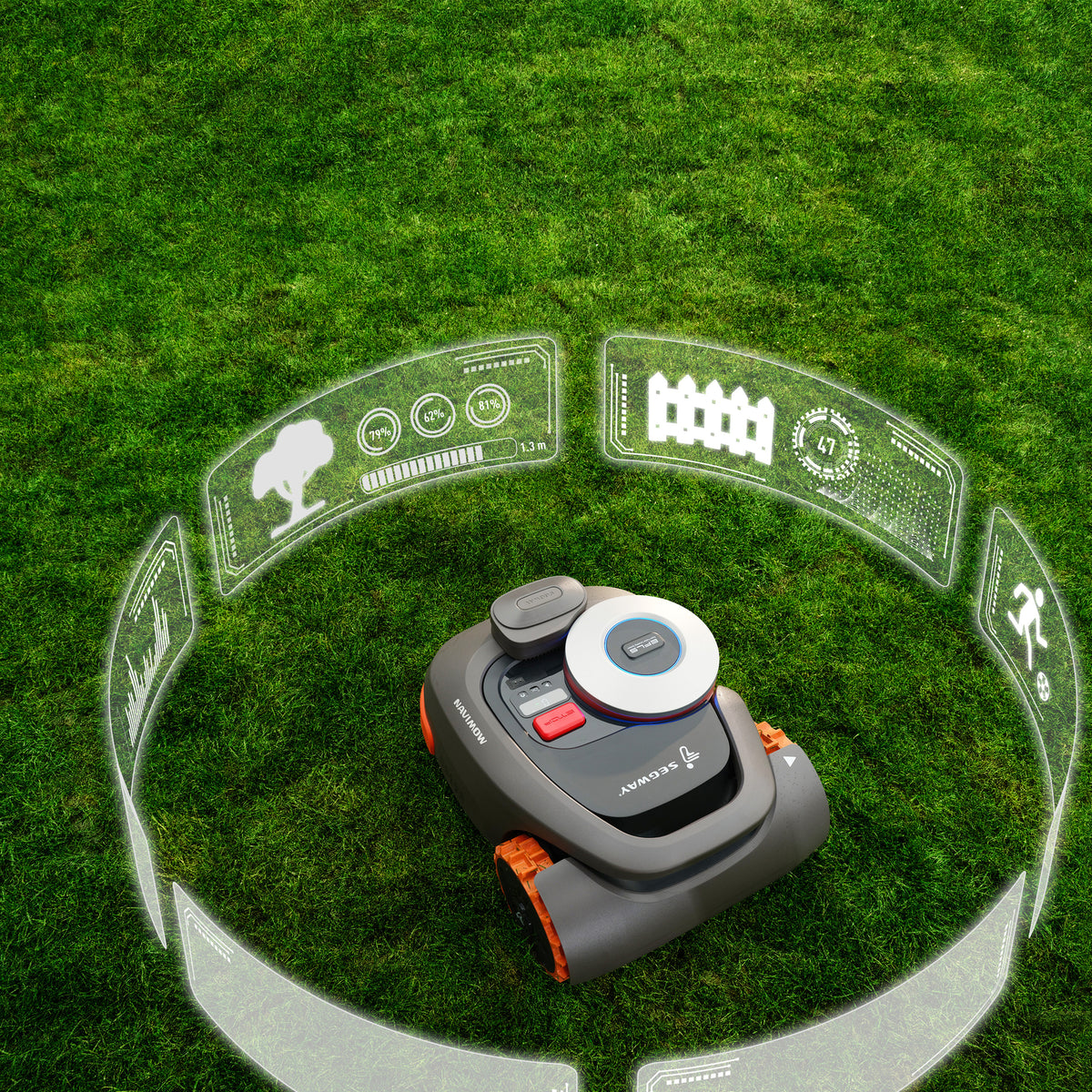 Segway Navimow H3000E Incl Visionfence robottiruohonleikkuri harmaa