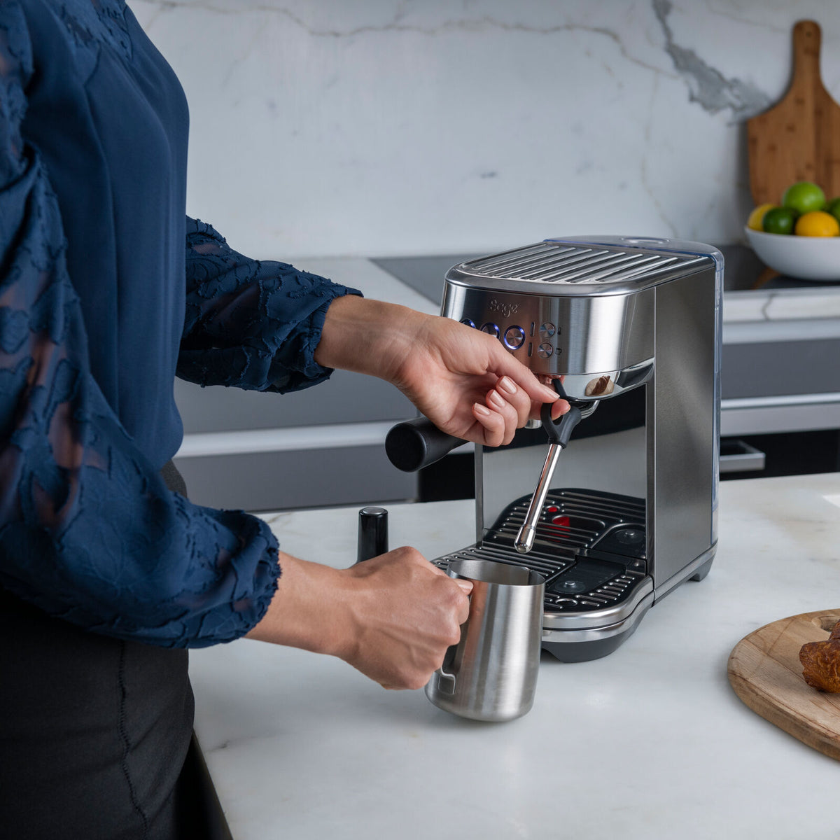 Sage SES500BSS Espressomaskin Borstat stål