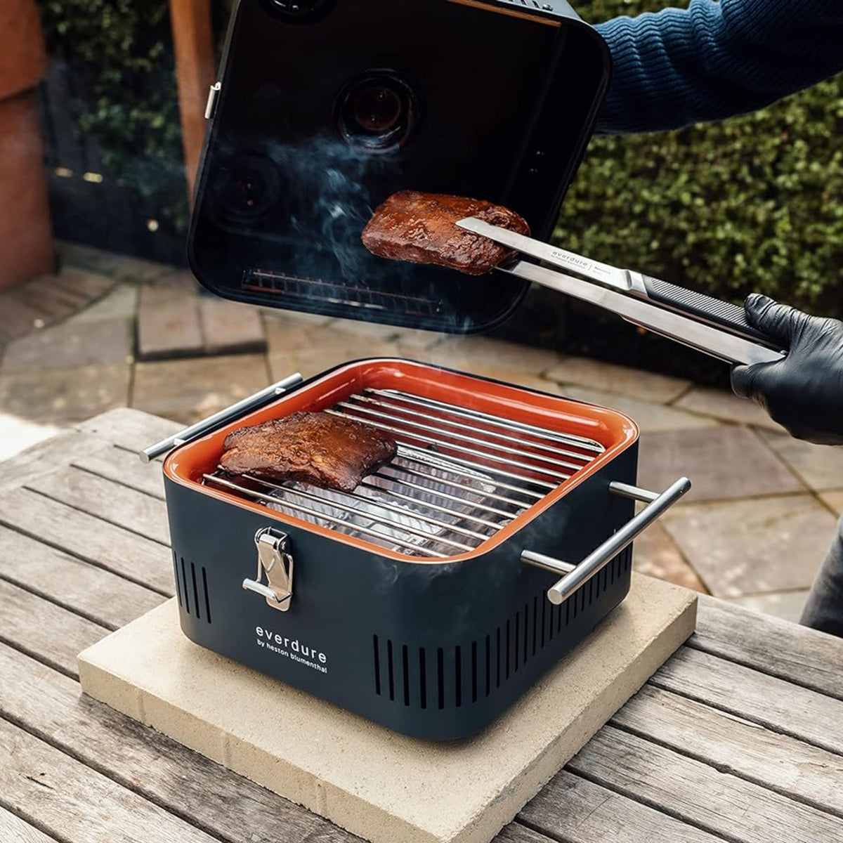 Everdure Premium Pinsett Soft Grip L. Rustfritt Stål
