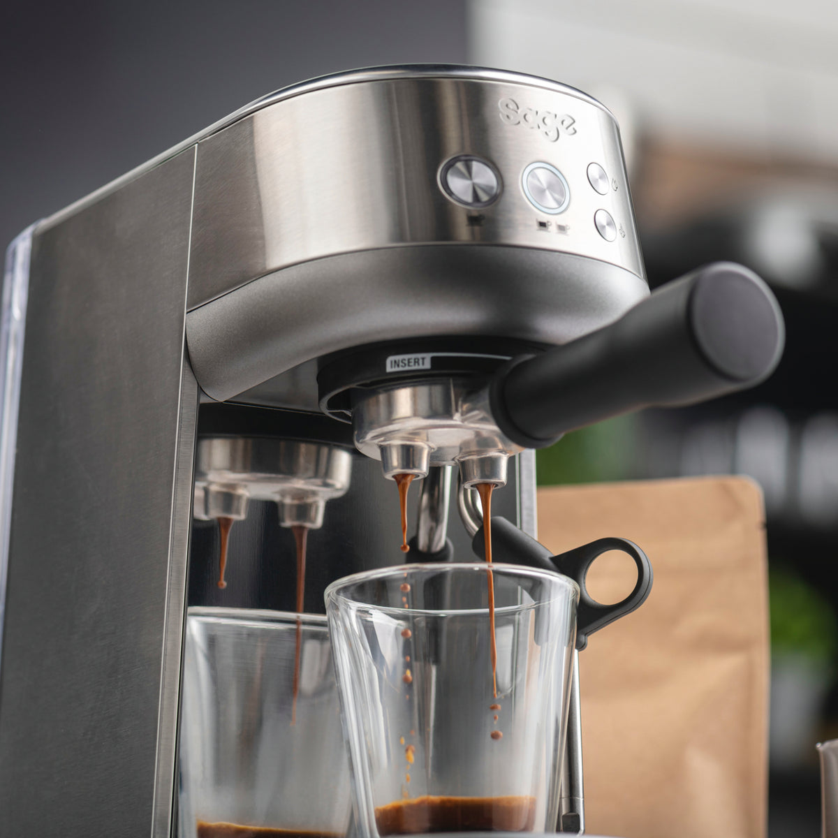 Sage SES450BSS Espressomaskin Borstat stål