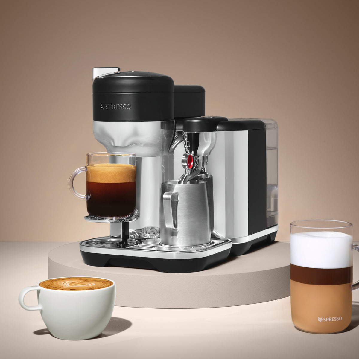 Sage SVE850BST Capsule machine Black Stainless Steel