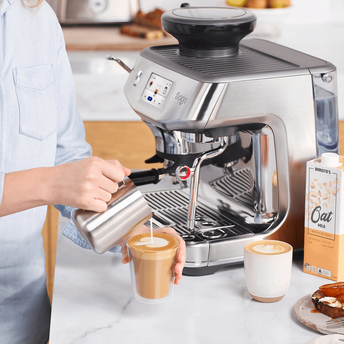 Sage SES881BSS Espressokone Ruostumaton teräs