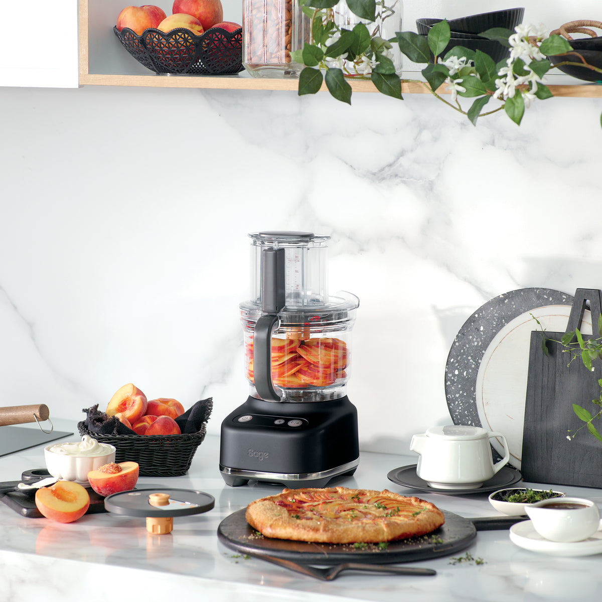 Sage SFP 638 BTR Foodprocessor Sort Trøffel
