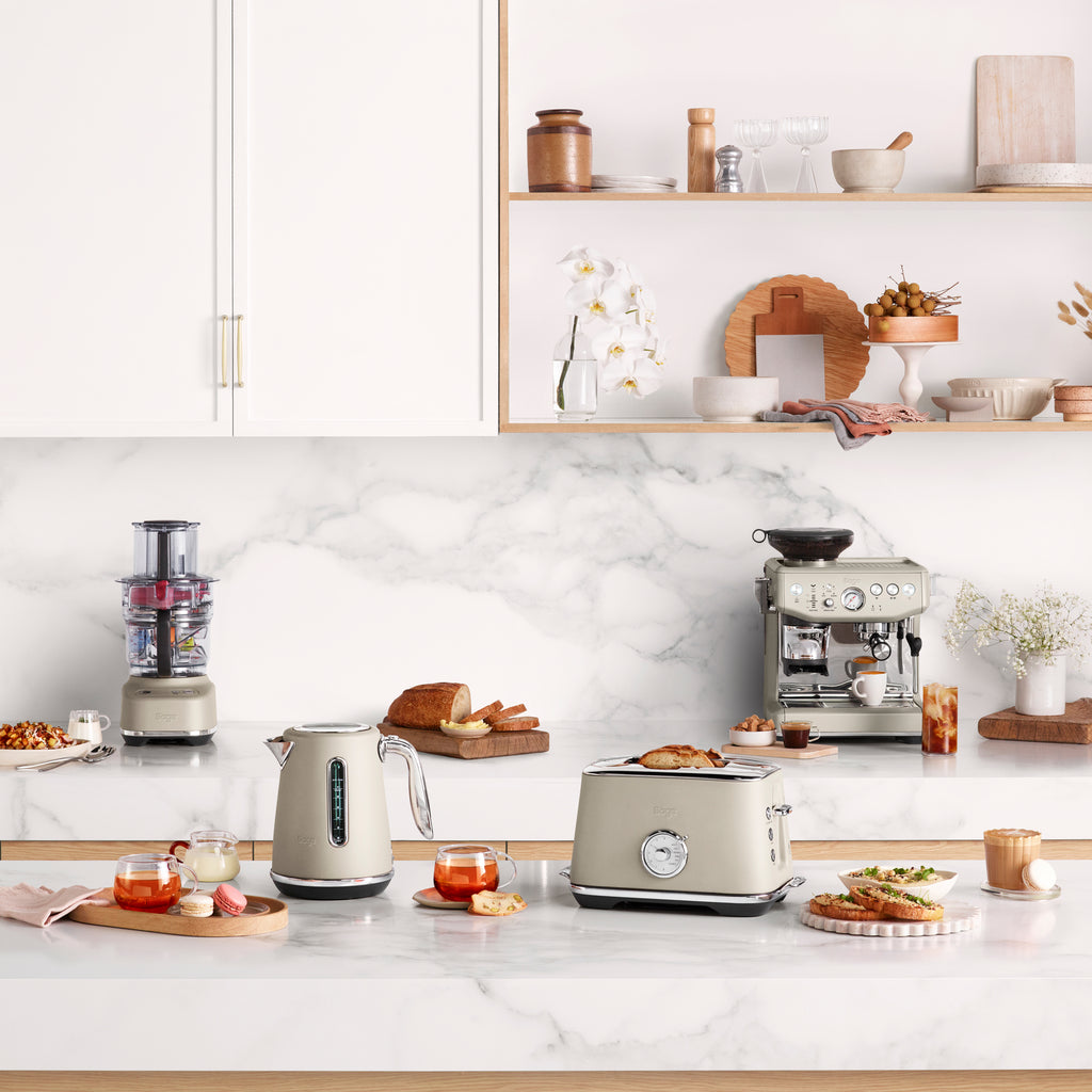 Sage SES876ALM Barista Express Impress Espresso machine Almond Nougat
