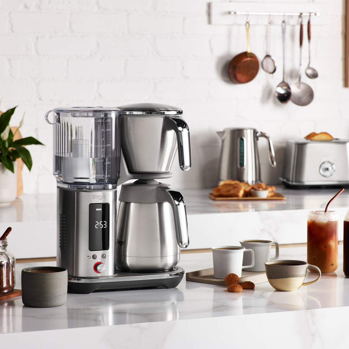 Sage SDC465BSS Luxe Brygger Termisk Kaffemaskin Børstet Rustfritt Stål