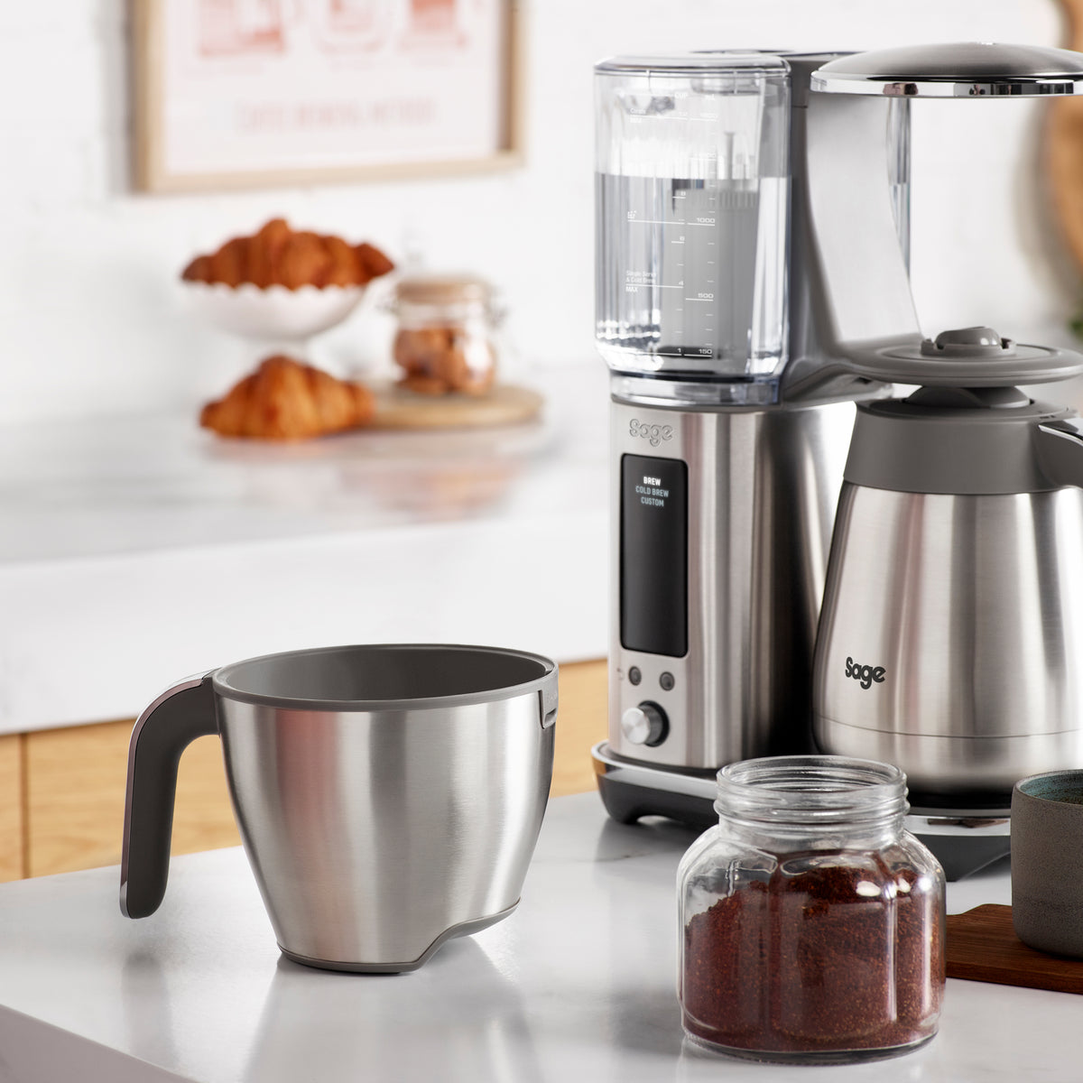 Sage SDC465BSS Luxe Brygger Termisk Kaffemaskin Børstet Rustfritt Stål