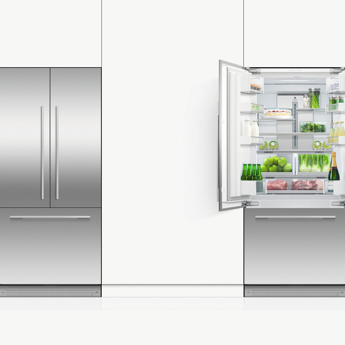 Fisher & Paykel RS80A2 Koelkast/vriezer Inbouw
