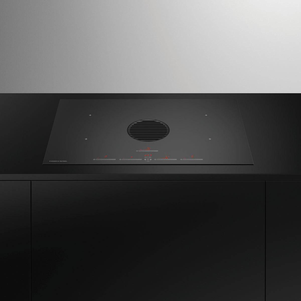 Fisher & Paykel CID834DTB4 Kokeplate med integrert ventilator Svart